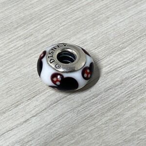 Disney Pandora Mickey Mouse Murano Glass Charm Sterling Silver 925 Bracelet Bead